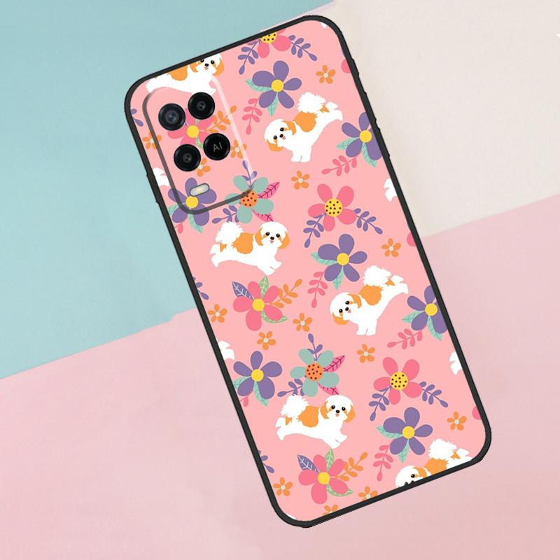 Мультяшный чехол для собаки Ши-тцу для OPPO A83 A91 A93 A1K A15 A16 A52 A72 A3S A5 A9 A31 A53 A53S A54 A74 A94