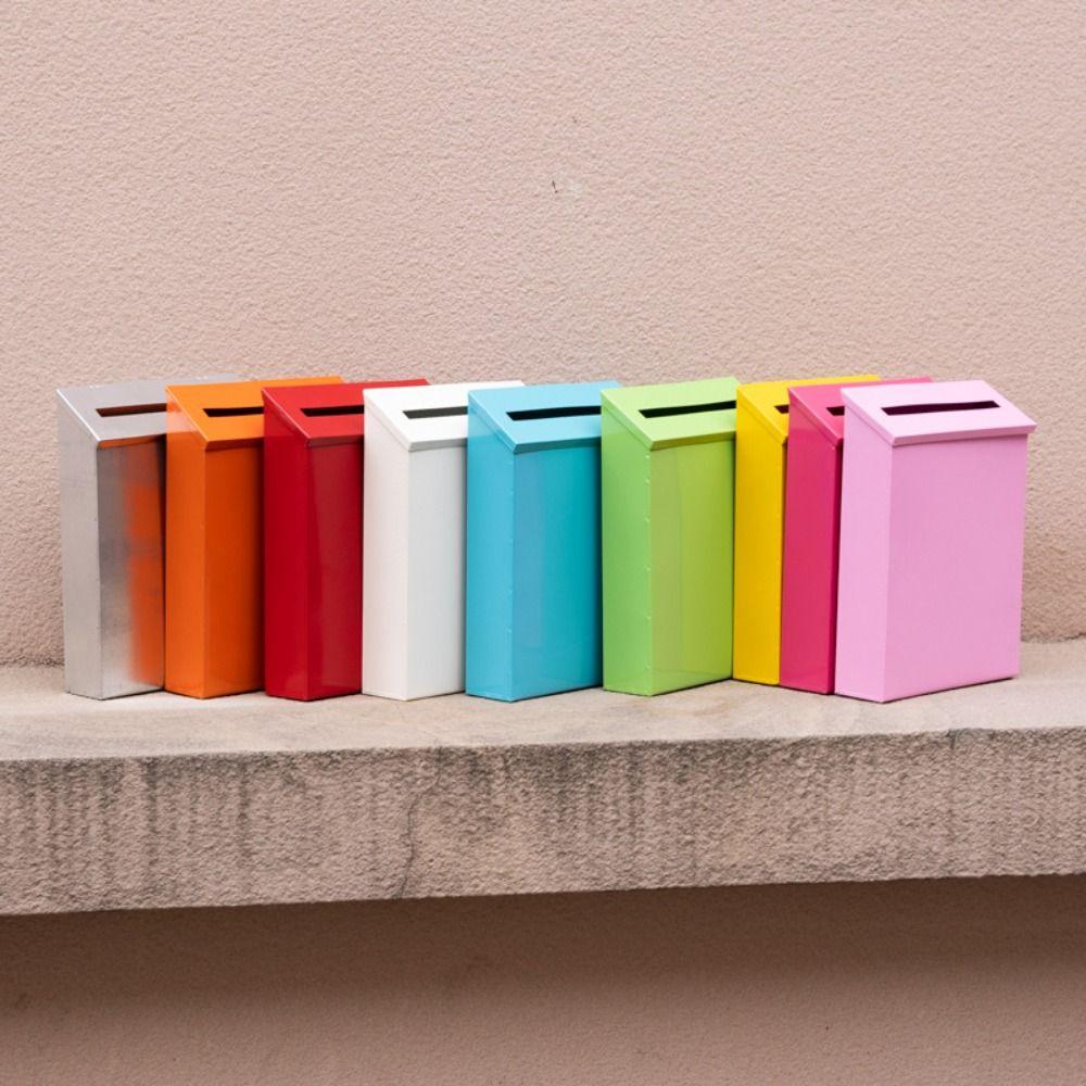 Железный ящик для газет Многофункциональный почтовый ящик Органайзер для хранения металлический почтовый ящик Дерево