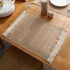 Soft 1 Pcs Household Cotton Linen Fringed Party Supplies Table Decor Placemats Table Mats Napkin