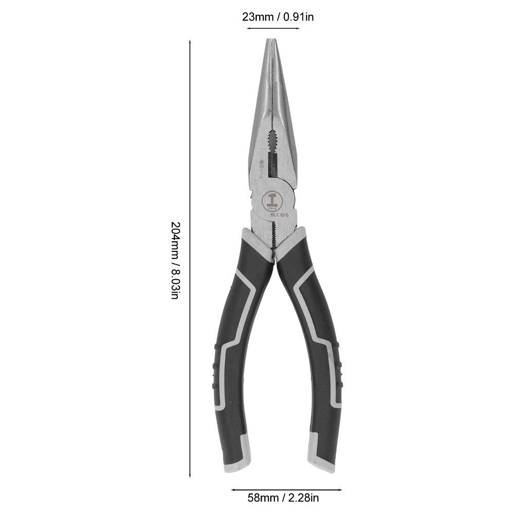 Practical High Hardness Electrician Plier 8in Anti Slip Handle Combination Plier Carbon steel Black Lineman Plier Lineman