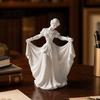 Орнамент Классического Танцора, 3D-печатная фигурка, Элегантная статуэтка танцующей девушки в струящемся платье, Эстетичная скульптура из PLA для арт-студии