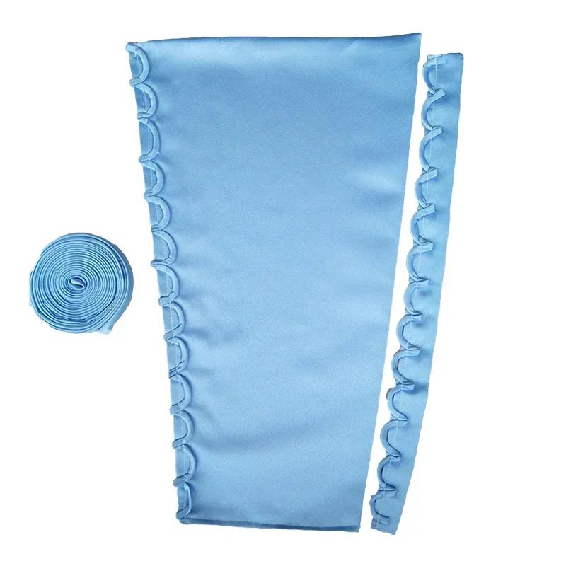 3Pcs Wedding Gown Back Repair Kit Satin Corset Lace Webbing with Zipper for DIY Dress Lace Up Sewing Accessories