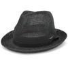 Соломенная шляпа Edgecity Basic Thermo Straw Black [Zakushon], весенне-летняя шляпа, мужская шляпа, шляпа, размер L.