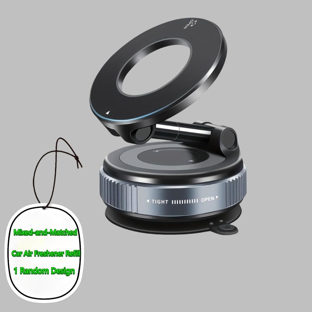 Магнитный держатель для телефона с регулировкой на 360°, подходит для использования в автомобиле и на рабочем столе, совместим с сериями iPhone 16/15/14/12, портативное складное автомобильное крепление