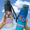650 мл K-Pop Охотники на демонов Мультяшный Градиентный Стакан для воды Походный Портативные Бутылки для напитков Кружка для путешествий Офис Спорт Мальчики Девочки Фанаты Подарки