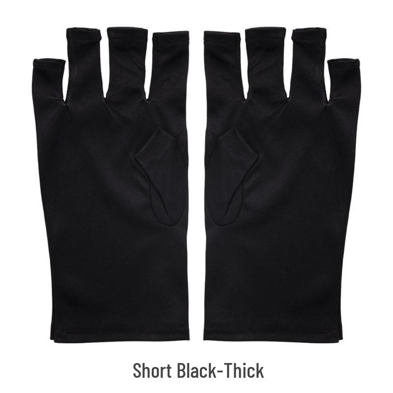 Трансграничные перчатки без пальцев для защиты от УФ-лучей для нейл-арта - Предотвращение потемнения