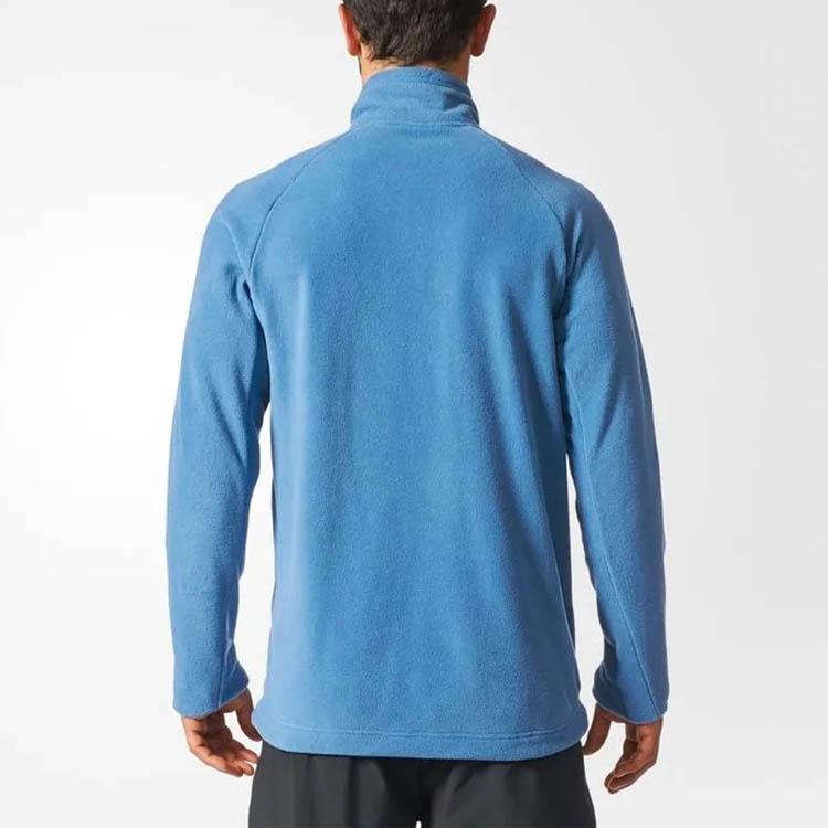 adidas Повседневная спортивная флисовая куртка с воротником-стойкой, приталенная куртка, мужские куртки синего цвета BP9686