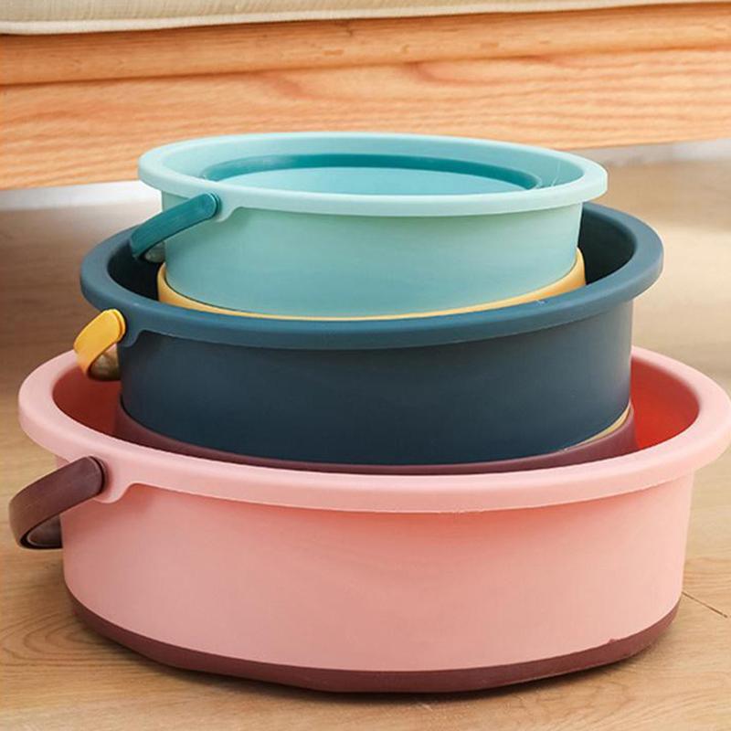 Портативное складное ведро, многофункциональное, утолщенное, силиконовое ведро, для кемпинга, мытья автомобиля, рыбалки, ванной комнаты, инструментов