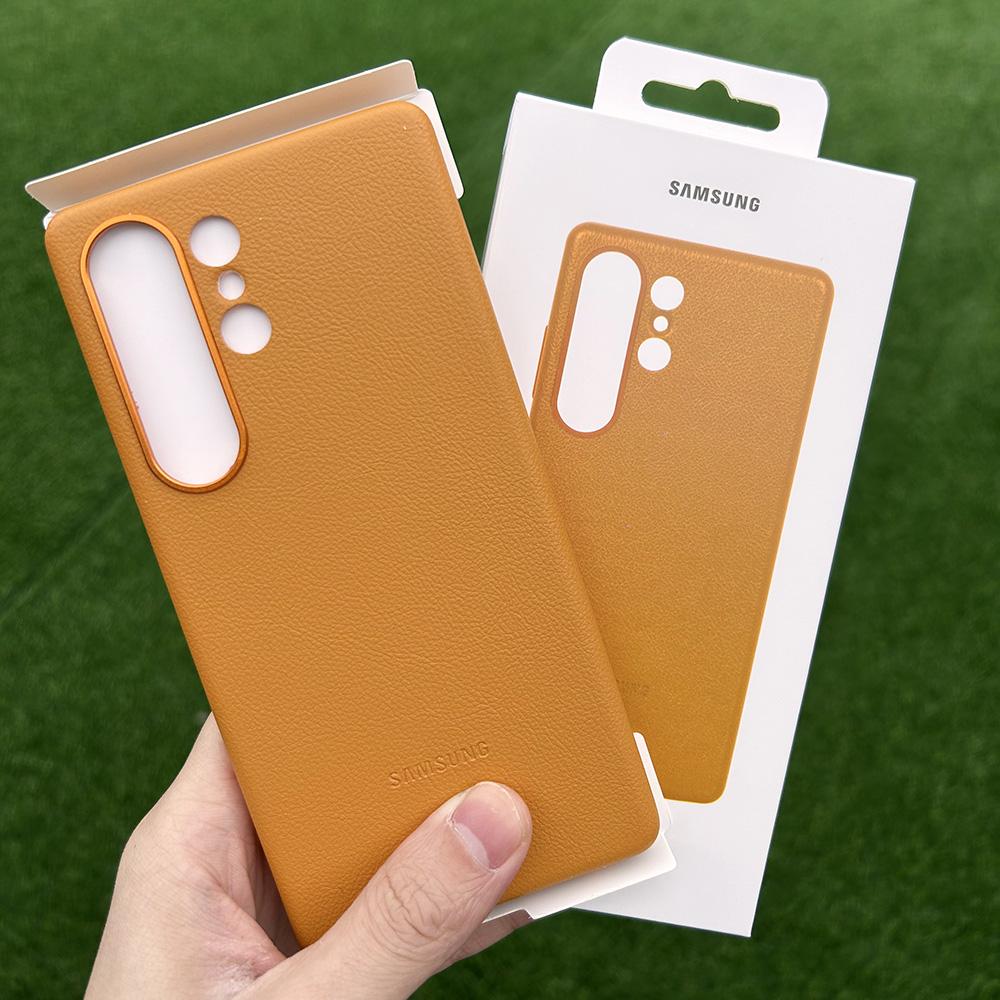 Samsung Galaxy S25 Ultra Kindsuit Leather Phone Case Soft Silky Touch Protective Leather Cover For Galaxy S25 Ultra