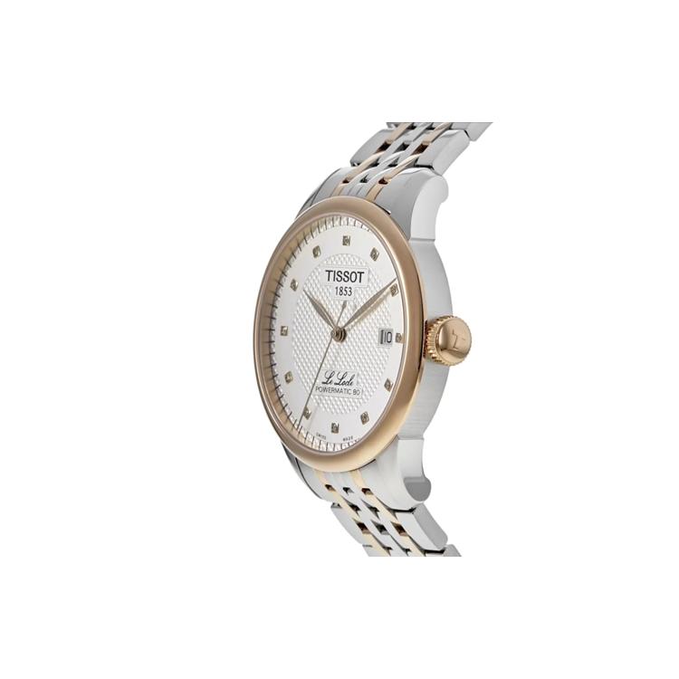 Tissot Автоматический Механический Механизм Водонепроницаемость 30м Мужские Часы Часы 39.3мм Серебристый Циферблат T006.407.22.036.01