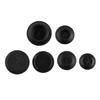 60 Pcs Flush Mount Black Plastic Hole Plug Assortment Auto Body Sheet Metal Car Rubber Plug Flush Mount PVC Plug Button