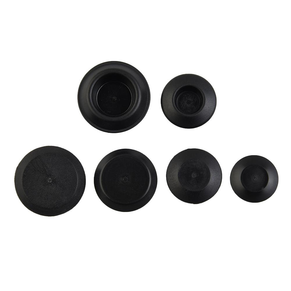 60 Pcs Flush Mount Black Plastic Hole Plug Assortment Auto Body Sheet Metal Car Rubber Plug Flush Mount PVC Plug Button