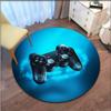 Round Gamer Controller Area Rugs Non -Slip Round Floor Mat Door Mats Carpet For Bedroom Yoga Mat Rugs Living Room