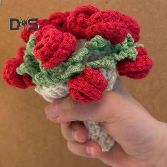 Подставка под букет роз крючком термостойкая самодельная вязаная цветочная кофейная кружка коврик для чашки кухонная столешница украшение стола