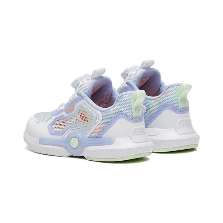 Anta Star Ring 1.0 Non-Slip Shock Absorbing Wear-Resistant Sports Casual Shoes Kids Sneakers White Blue 322329921-5
