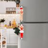 Christmas Door Handle Decoration Cute Cartoon Microwave Refrigerator Handle Cover Keep Warm Protective Cover Home Accessories