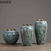 Ceramic Crafts Retro Ceramic Ornaments Decoration Floor Large Thick Vase Earthenware Pot Vase Handmade Stoneware Pottery Pot