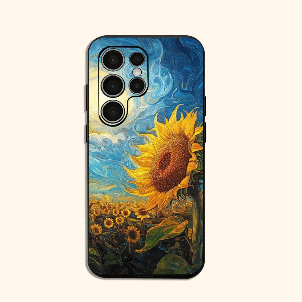 Яркие Подсолнухи Силиконовый Чехол Для Samsung Galaxy S 25,24,23,22,21,20 Plus Ultra 5G Lite Ударопрочный Чехол