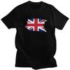 Мужские футболки с флагом Великобритании Union Jack Британские гордые футболки Стритвир Топы 100% Хлопок Оверсайз Футболка Мерч