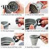 Portable Silicone Coffee Tumbler Collapsible Travel Cup for Hot Reusable Foldable And Cold Drinks To-Go Pocket Size Eco-friendly Mug