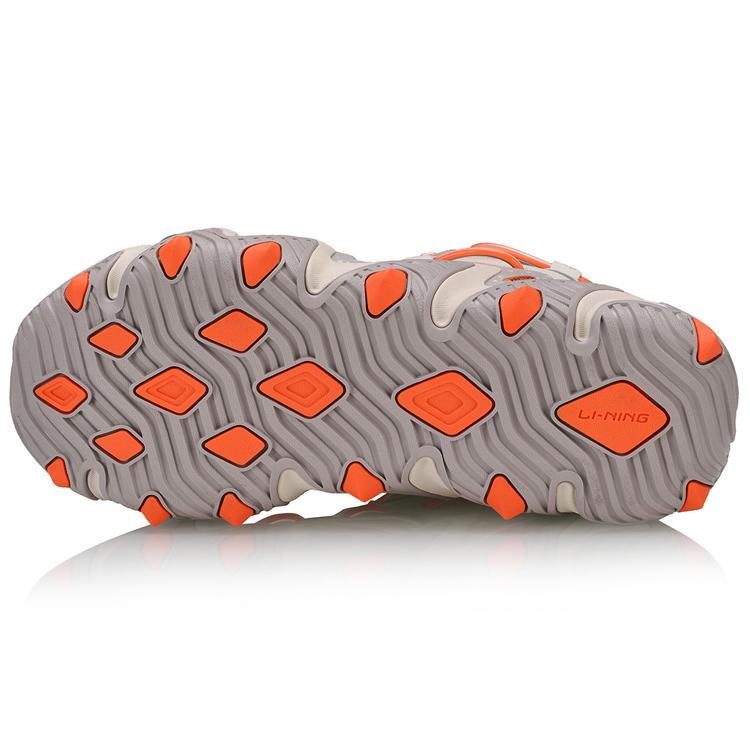 Li Ning X Claw Кошачья лапа Амортизация Нескользящие Низкие Спортивные Повседневные Кроссовки Женские Серый Оранжевый AGLQ014-3