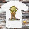Frog Toad Playing Guitar Banjo Musician Heart Flower T Shirt B1342