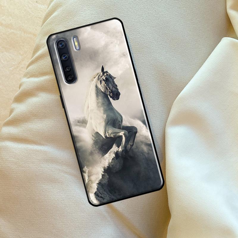 Бегущие Лошади Животное Для OPPO A15 A16 A76 A96 A52 A72 A92 A98 A78 A58 A5 A9 A53 A17 A77 A57S A94 A74 A54S Чехол