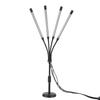 Светодиодная лампа для растений Grow Lights, 4 головки, красный, синий, желтый, полный спектр, с авто включением/выключением, на гибкой ножке, для комнатных растений