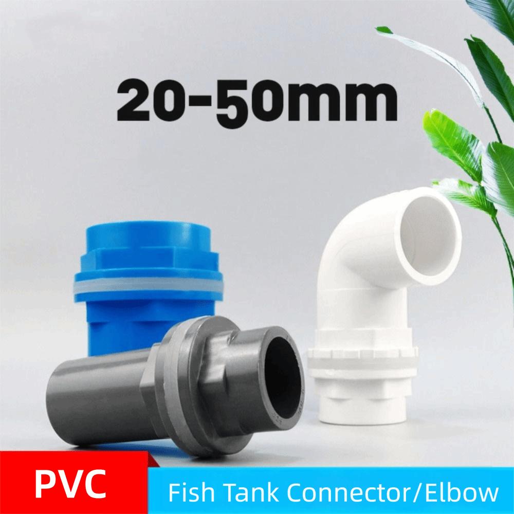 New 20~50mm Drainage Connector PVC Pipe Waterproof Straight Fitting Fittings Thread Drain Joint Home