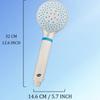 Three stops thickening new material white TPR shower head, pressurized shower head Super shower head