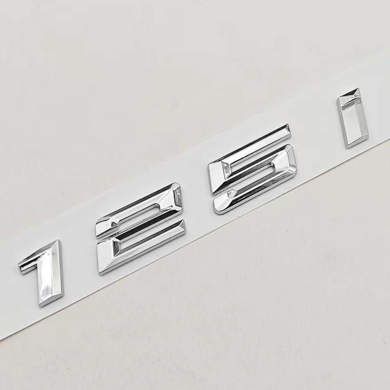 3D ABS Car Styling Logo 118i 120i 125i Badge Rear Trunk Emblem Sticker Decals For BMW 118i 120i 125i Auto Tail Accessories