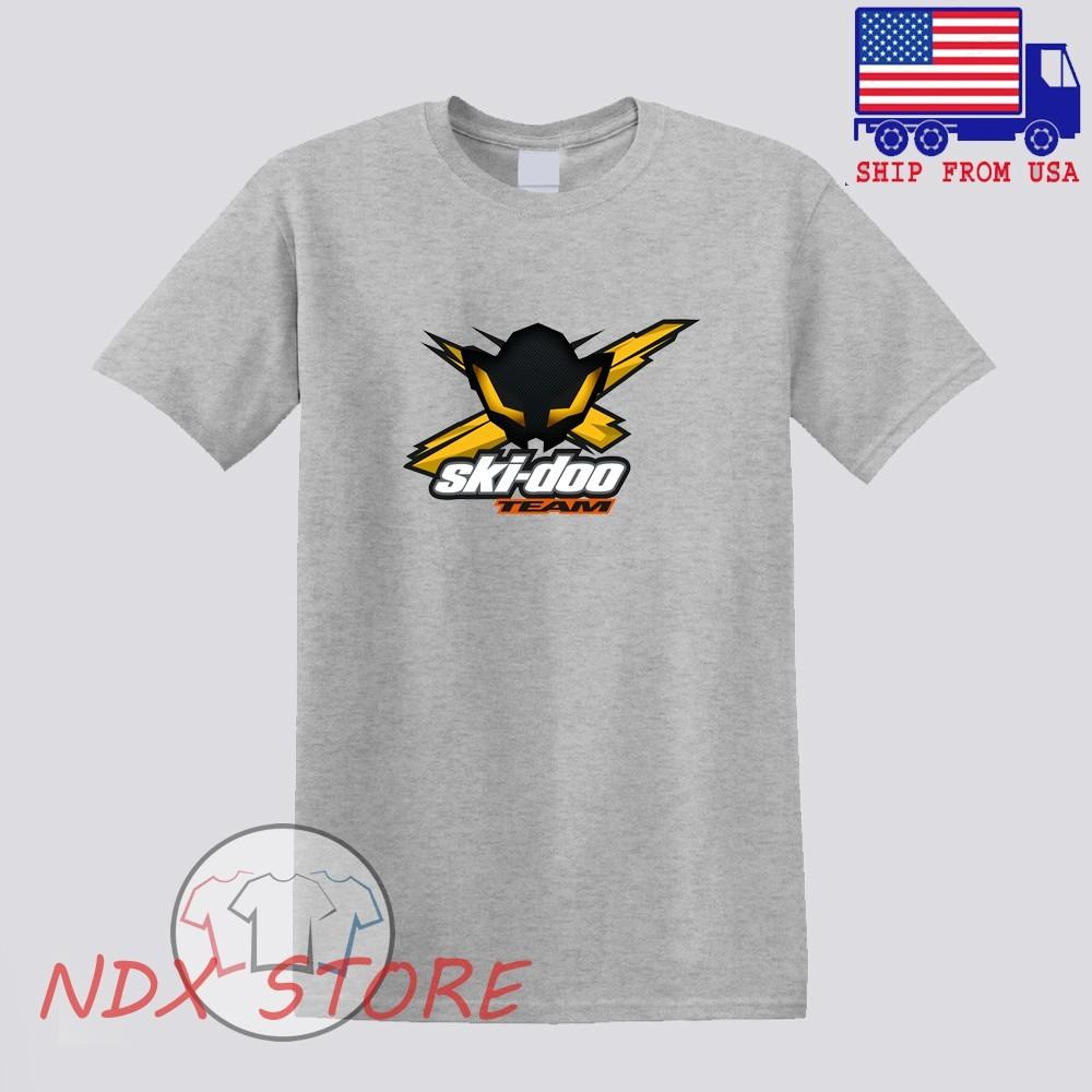 SkiDoo Ski Doo Team Snowmobile Men#039;s Gray Size S5XL Unisex T-Shirt