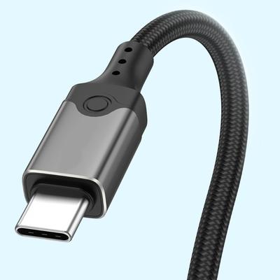 Кабель данных Type C, прямой штекер-штекер с изгибом посередине, поддержка зарядки 240 Вт, передача данных 80 Гбит/с, 60 Гц