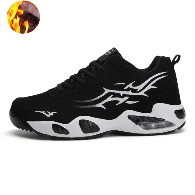 Высокие мужские баскетбольные кроссовки, мужские осенне-зимние баскетбольные кроссовки на теплом меху, мужская уличная спортивная обувь Zapatillas De Baloncesto