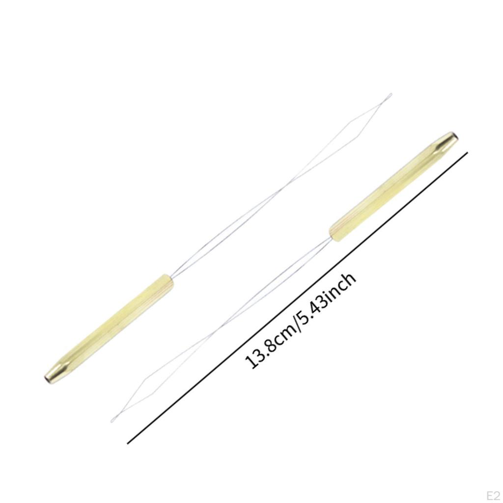 2x Bobbin Threader for Fly Tying Tool Creative Professional Gift Lightweight Portable Easy