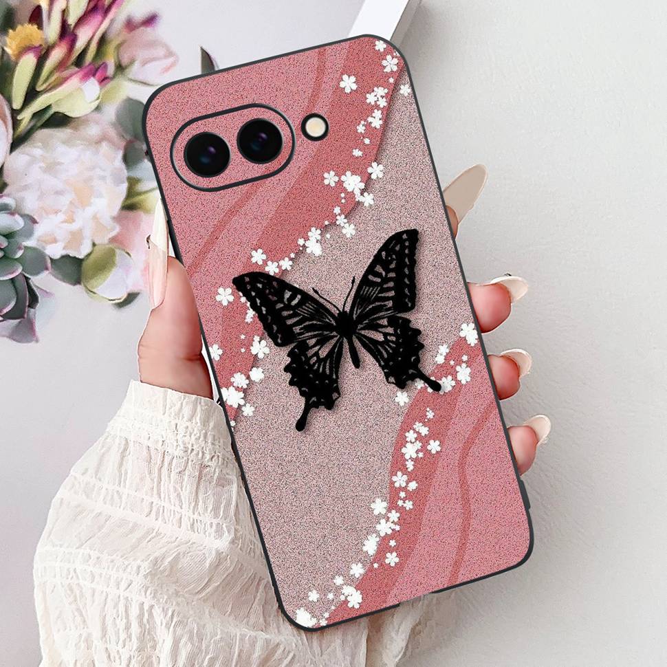 Fashion Butterfly Case For Google Pixel 9a Case 6.3" Soft Silicone TPU Phone Cases For Google Pixel 9a Pixel9a GTF7P Back Cover