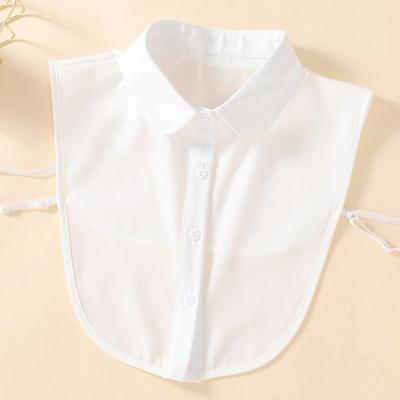 Four-season Women's Solid Round-collar Fake Collars—versatile for Daily Wear