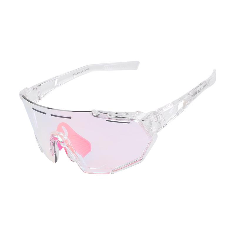 Cycling glasses for teenagers, outdoor sports marathon sunglasses, day and night dual-use photochromic windproof goggles