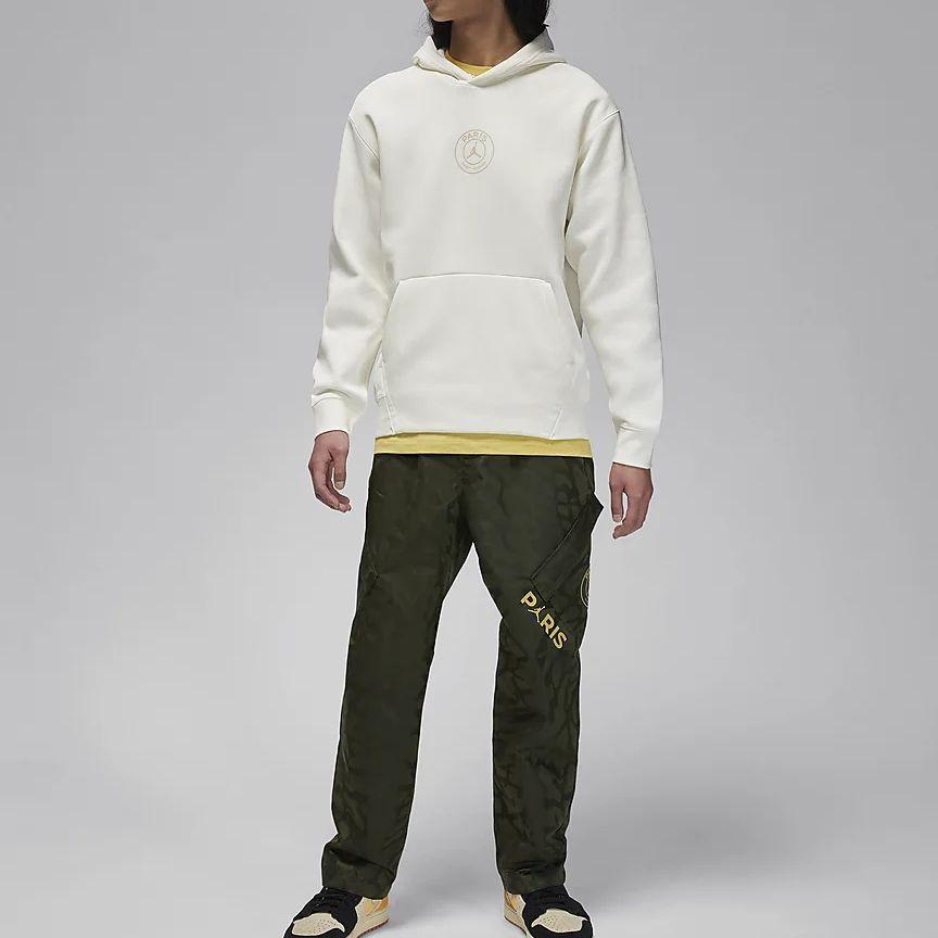 Jordan x PSG SS24 Paris Saint Germain, Solid Color Hooded Thickened An