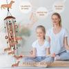 Dog Wind Chime Metal Pet Memorial Wind Chime Outside Dachshund Wind Bell Hanging Decoration for Home Patio Backyard Garden Decor