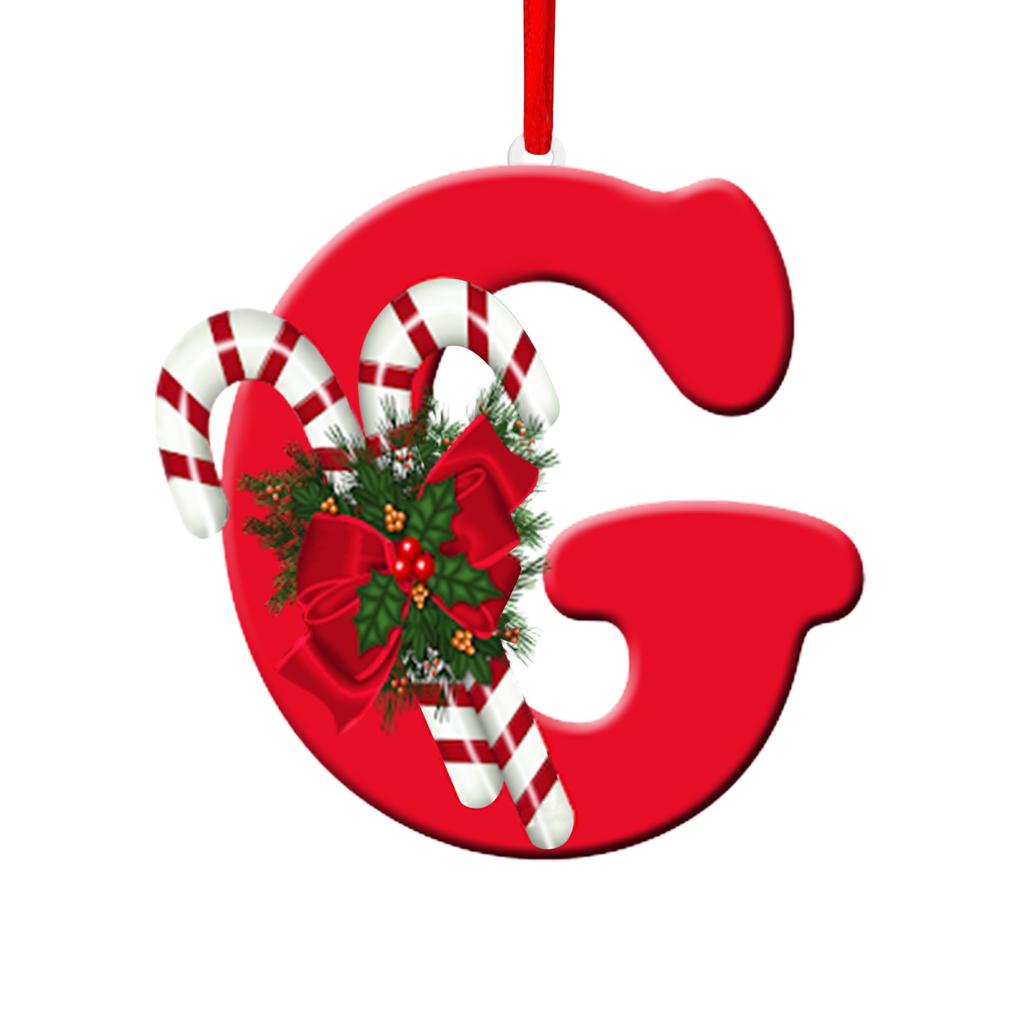 26 Letter Christmas Tree Hanging Personalized Christmas Letter Decoration