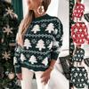 Women's Fashion Christmas Sweater Half Tall Neck Long Sleeve Sweater