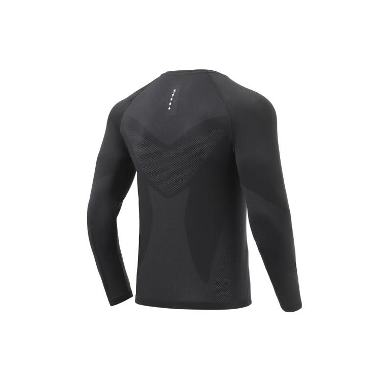 Коллекция Li Ning для бега Фитнес-одежда Мужская Черная Умеренная ATLR067-1