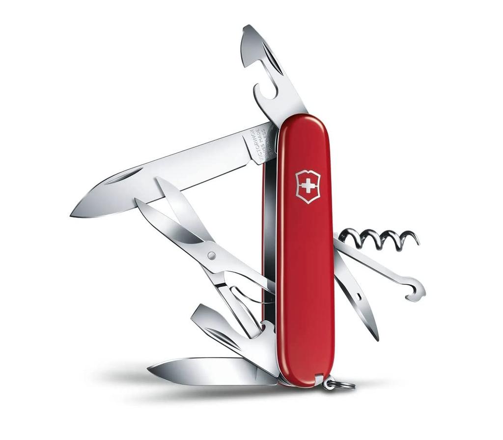VICTORINOX Climber Red Outdoor Camping Outdoor Multi Tool Multi Tool Emergency Prevention Multi Convenient Compact Scissors Multi Hook