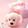 Stuffed Animals Dog Keychain Couples Matching Dog Pendant Dog Plush Key Rings  DIY Accessories