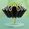 Automatic Folding Strong Umbrella for Men Women Windproof  12Ribs Reverse Umbrella Wind Resistant Trip Inverted Rain Umbrella