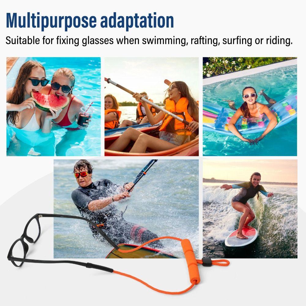 Non-slip Design Floating Glasses Strap Polyester Foam Glasses Cord Around Neck Use