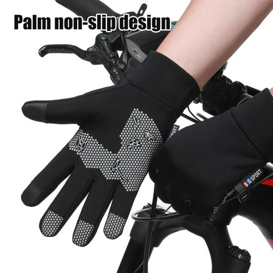 Зимние термоперчатки для мужчин и женщин, ветрозащитные, теплые флисовые перчатки для сенсорного экрана, для холодной погоды, езды на работу, катания на лыжах