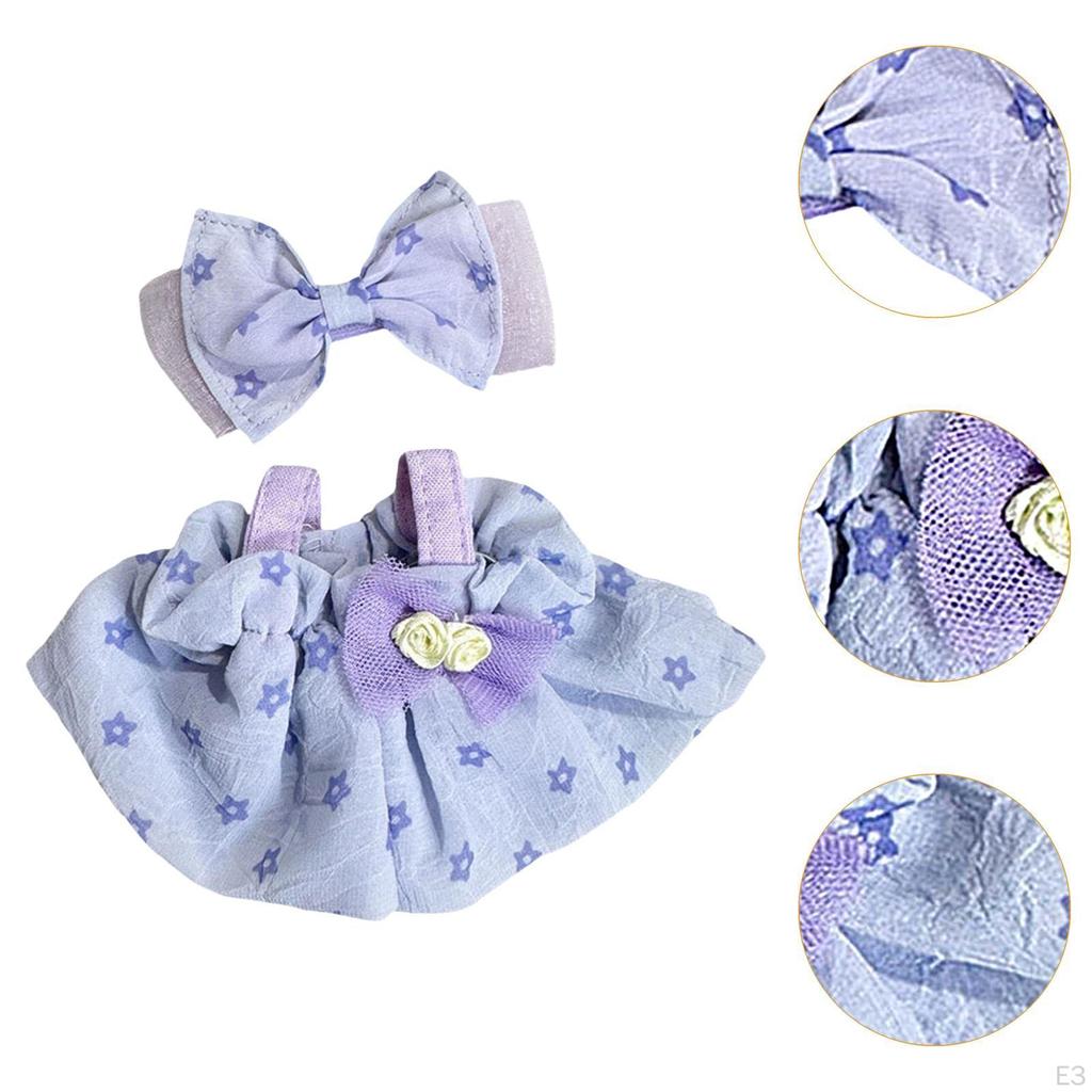 Adorable Doll Suspender Skirt Collection for 8-Inch Toys