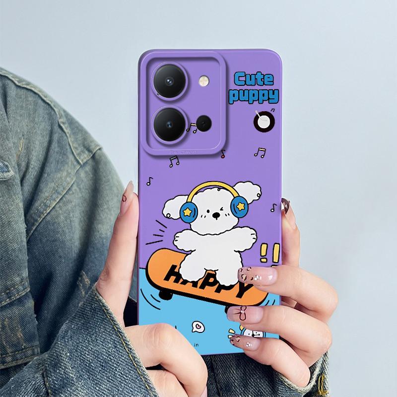 For Vivo Y36 4G Russia Phone Case Cute Astronaut Back Cover Vivo Y 36 Funda Soft Liquid Silicone Camera Protection Bumper Coque